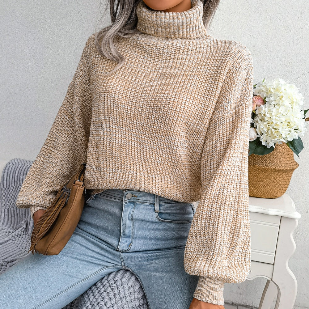 SeasonalSweaters™ - Turtleneck Knitted Pullover