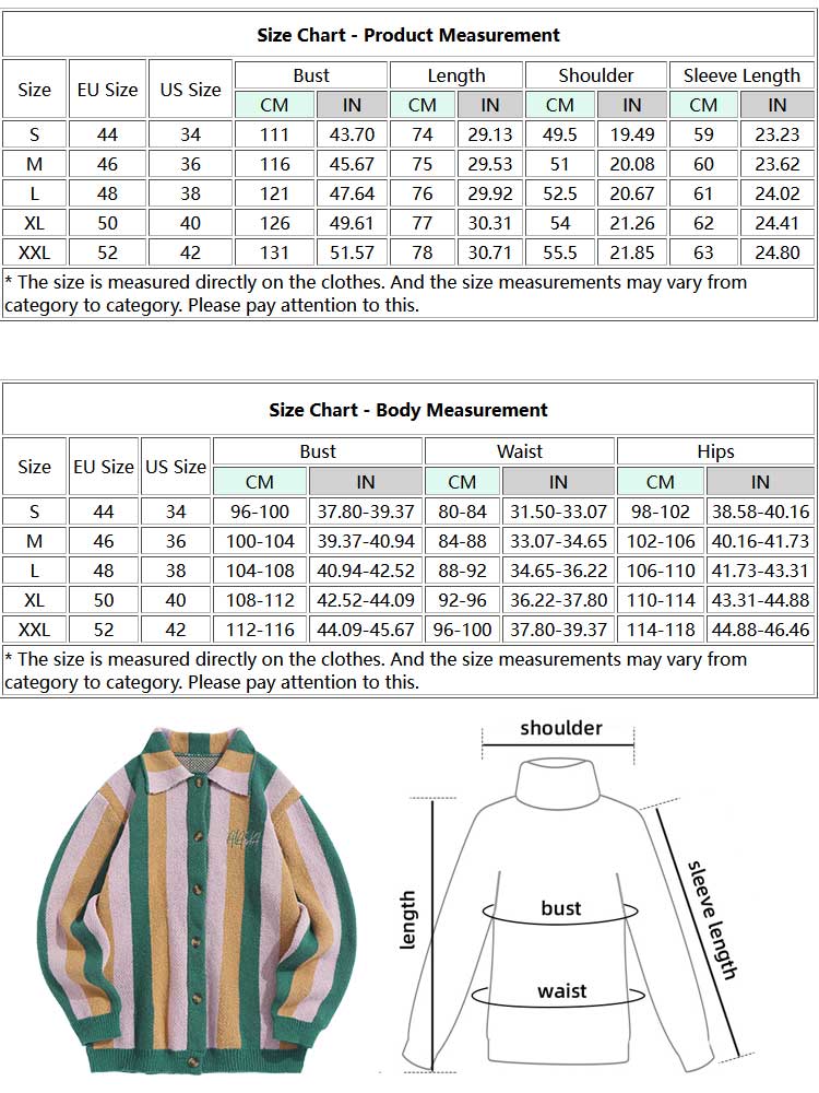 Seasonal Sweater™ - Embroidery Striped Sweater