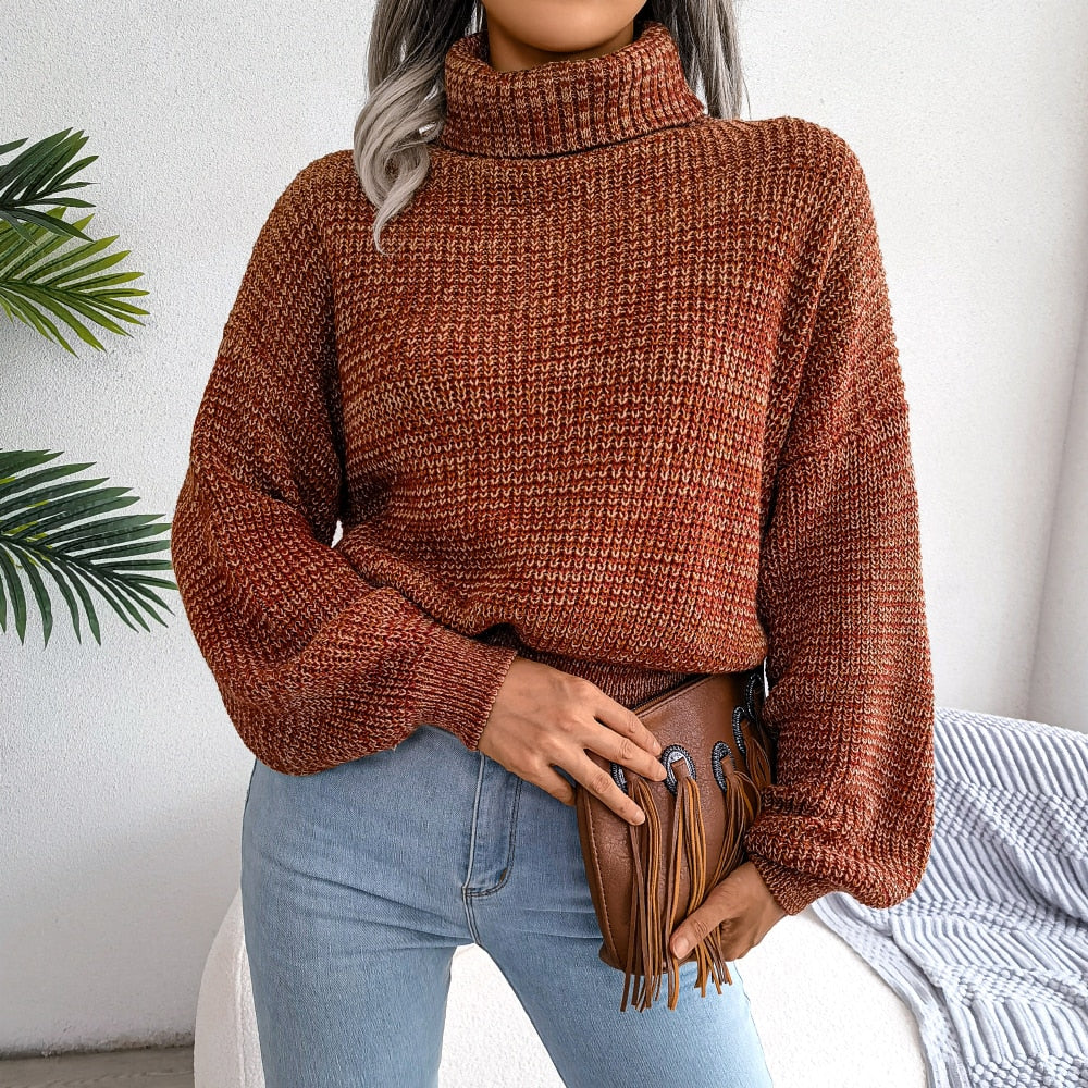 SeasonalSweaters™ - Turtleneck Knitted Pullover