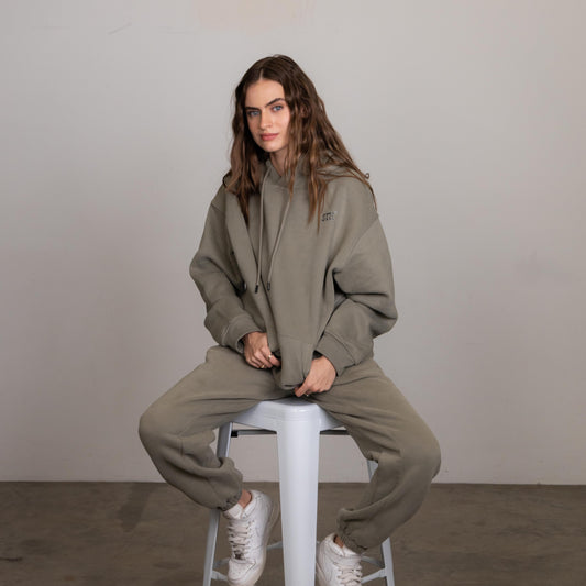 STH FLEECE HOODIE (Moss)