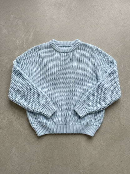 Easy Loose Crew Neck Sweater in as shown