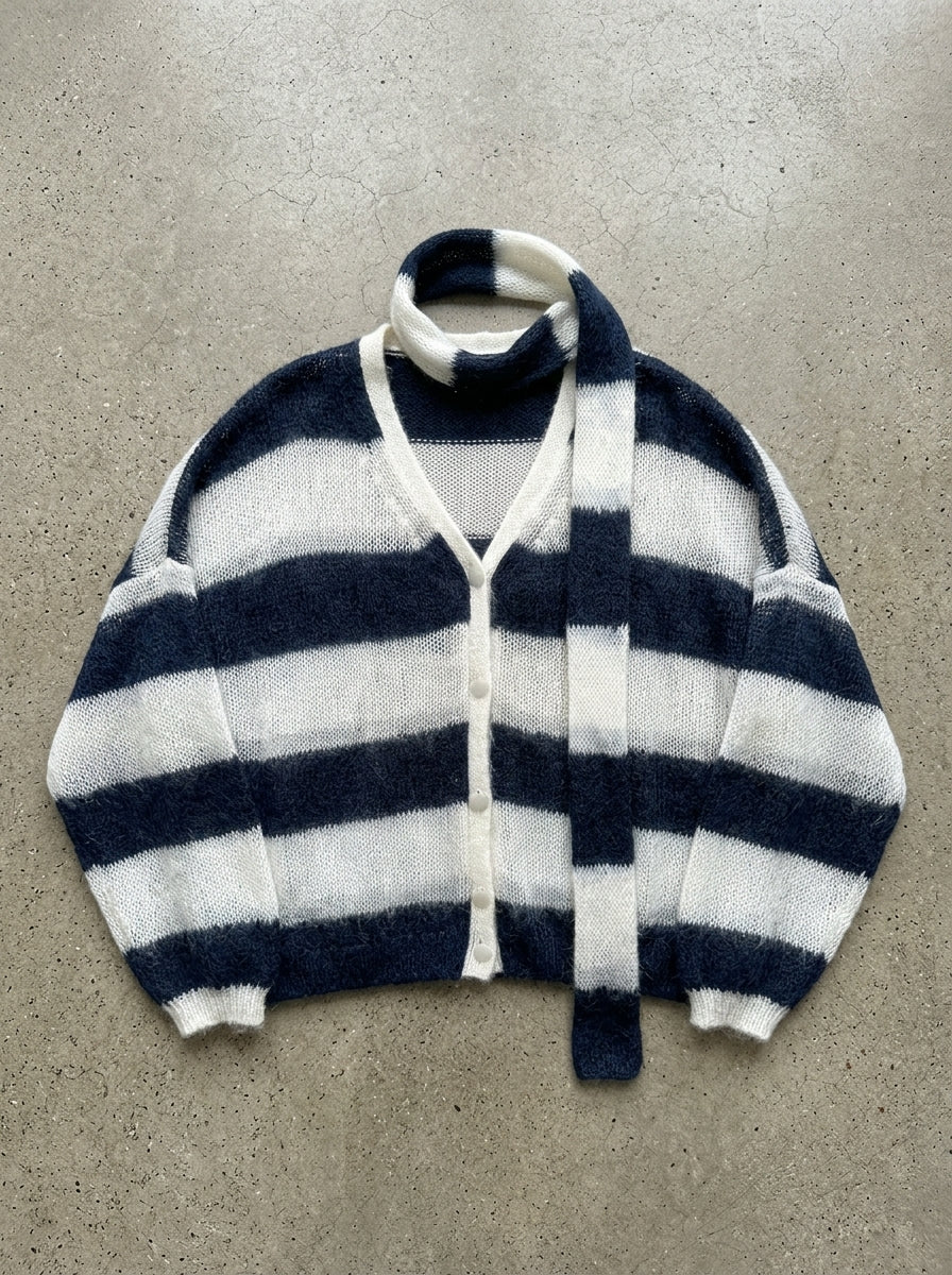 Thick Warm Knit Sweater in Blue in blue