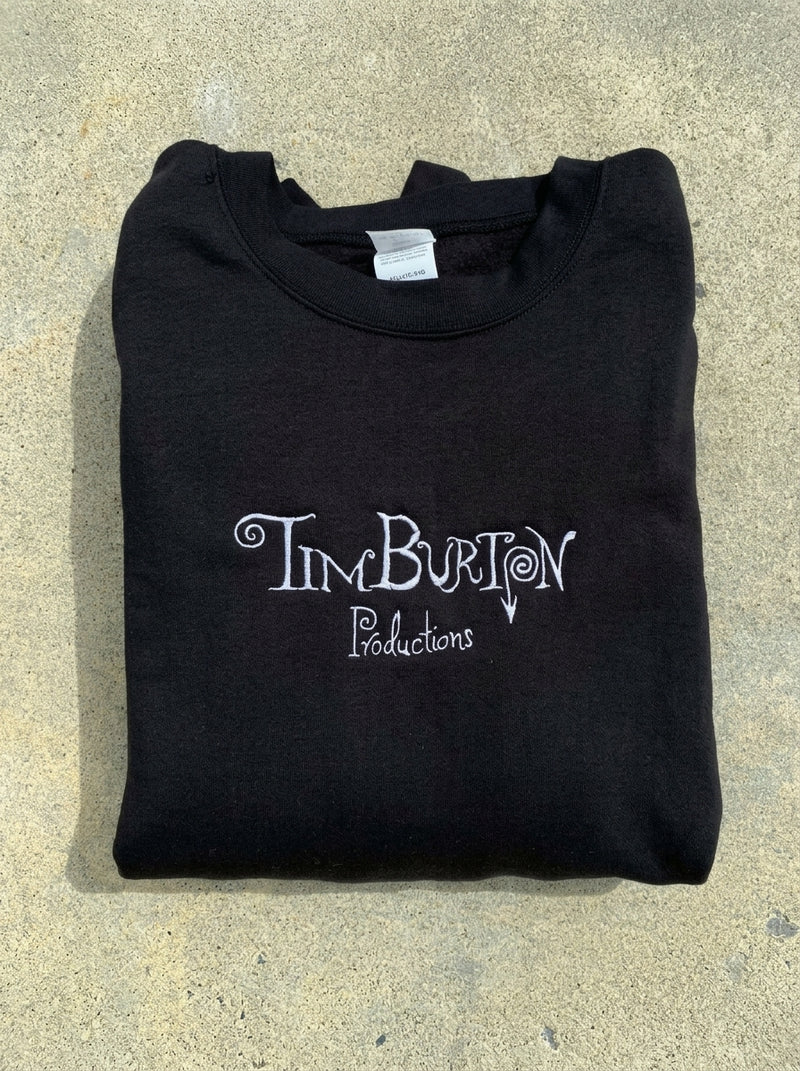 Vintage Halloween Crew Neck Sweatshirt in Black