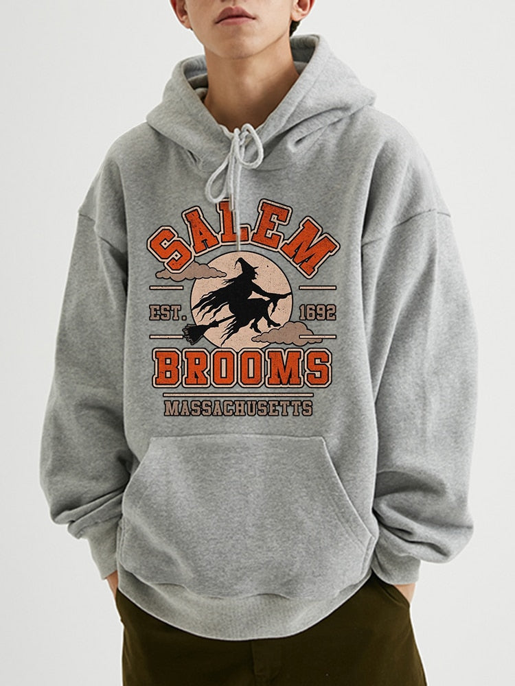 SeasonalSweaters™ "Salem Brooms" Halloween Hoodie