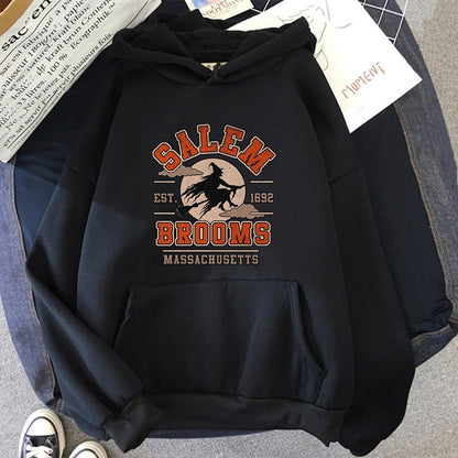 SeasonalSweaters™ "Salem Brooms" Halloween Hoodie