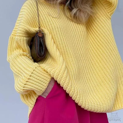 Seasonal - Loose Long-Sleeved Knit Sweater