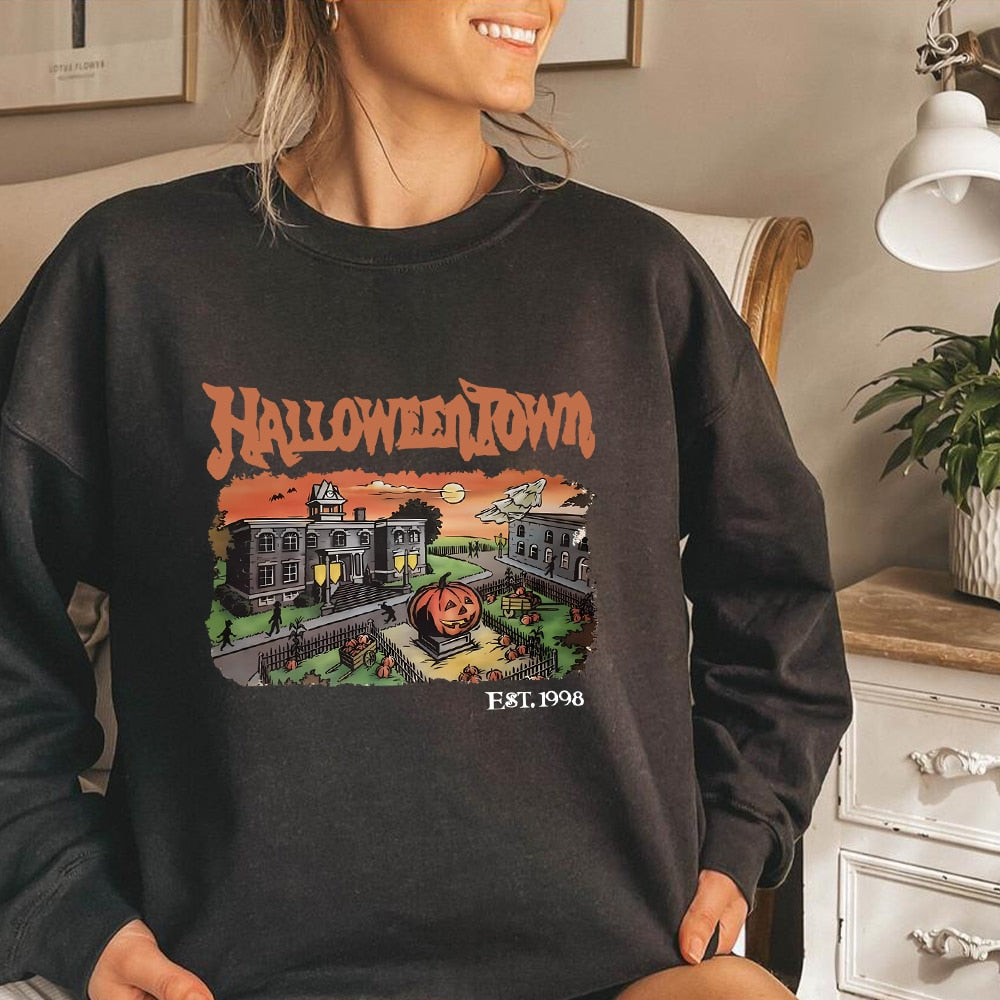 SeasonalSweaters™ "HALLOWEENTOWN 1988" Pullover Hoodie