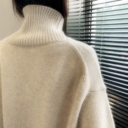 Seasonal Sweaters™ - Cashmere High Neck Knitted Pullover