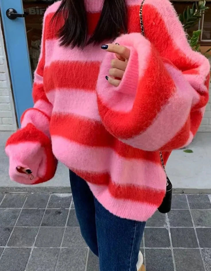 Seasonal - Puff Sleeve Knitted Sweater