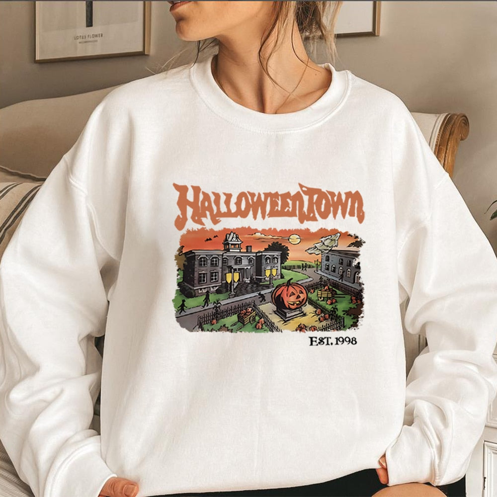 SeasonalSweaters™ "HALLOWEENTOWN 1988" Pullover Hoodie