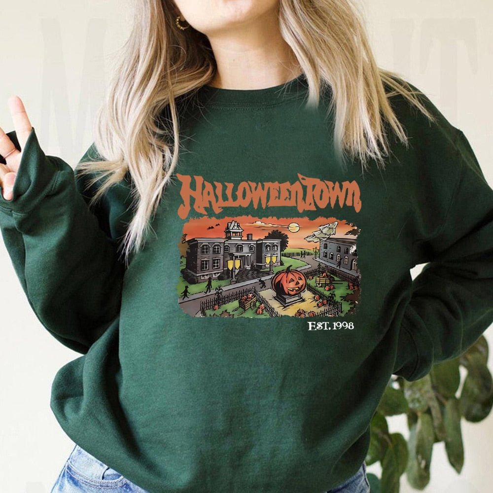 SeasonalSweaters™ "HALLOWEENTOWN 1988" Pullover Hoodie