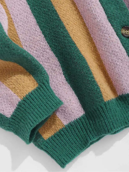 Seasonal Sweater™ - Embroidery Striped Sweater