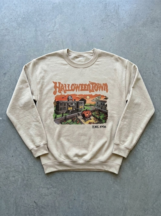 Halloweentown 1998 Graphic Pullover in Khaki