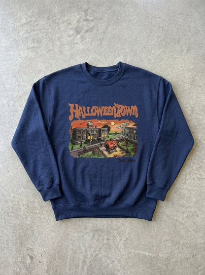 Halloweentown 1998 Graphic Pullover in Navy Blue