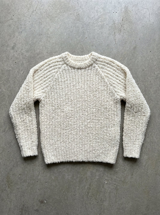 Sweet Bow Open Knit Sweater in WHITE