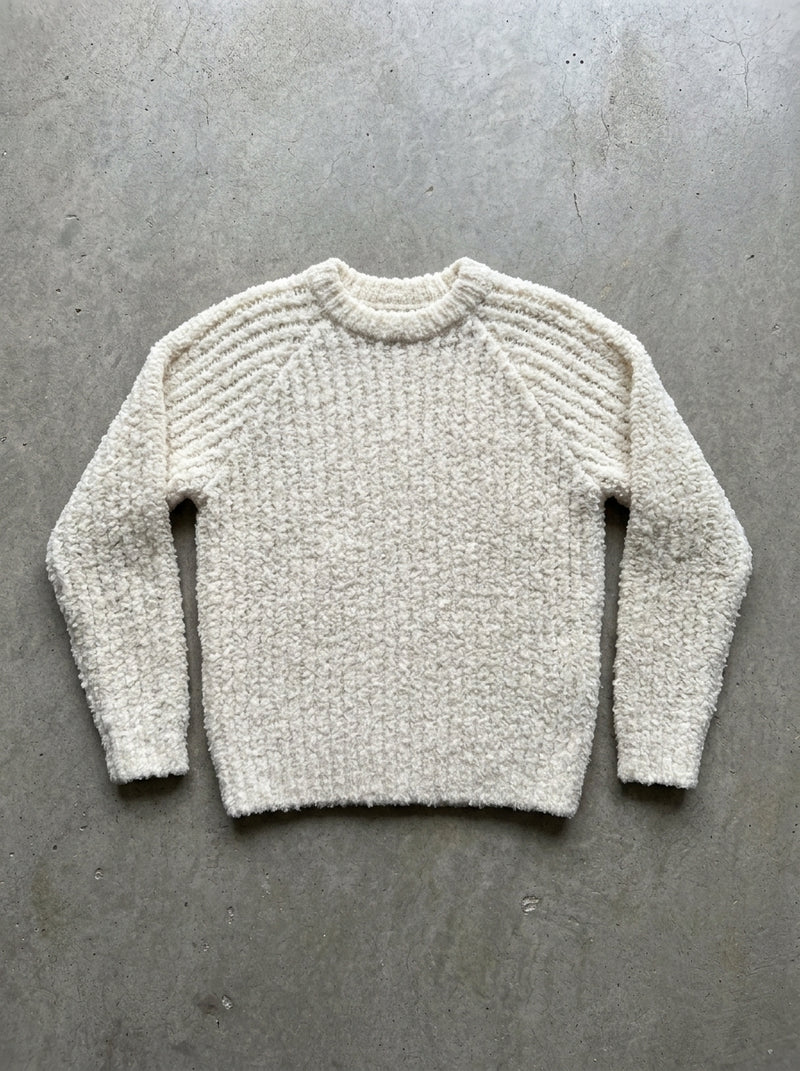 Sweet Bow Open Knit Sweater in WHITE
